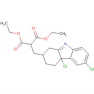 Propanedioic acid,(4a,6-dichloro-2,3,4,4a-tetrahydro-1H-carbazol-2-yl)methyl-, diethylester