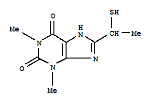 1,3-dimethyl-8-(1-sulfanylethyl)-3,7-dihydro-1H-purine-2,6-dione