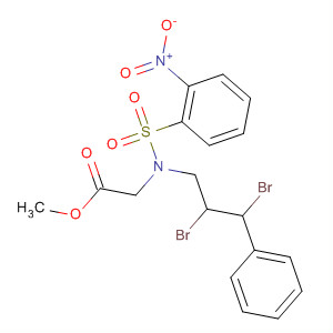 Glycine, N-(2,3-dibromo-3-phenylpropyl)-N-[(2-nitrophenyl)sulfonyl]-,methyl ester