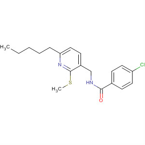 Benzamide, 4-chloro-N-[[2-(methylthio)-6-pentyl-3-pyridinyl]methyl]-
