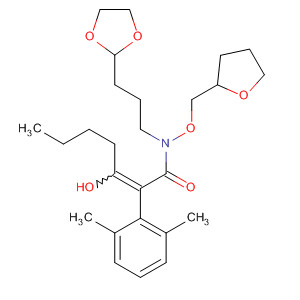 1,4-Dioxa-9-azadispiro[4.2.4.2]tetradec-11-en-10-one,11-(2,6-dimethylphenyl)-12-hydroxy-9-[(tetrahydro-2-furanyl)methoxy]-