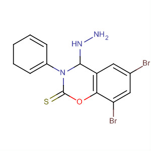 2H-1,3-Benzoxazine-2-thione,6,8-dibromo-4-hydrazino-3,4-dihydro-3-phenyl-