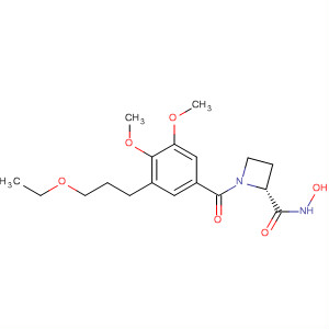 2-Azetidinecarboxamide,1-[3-(3-ethoxypropyl)-4,5-dimethoxybenzoyl]-N-hydroxy-, (2R)-