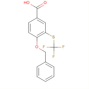 Benzoic acid, 4-(phenylmethoxy)-3-[(trifluoromethyl)thio]-