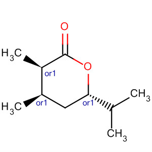 2H-Pyran-2-one, tetrahydro-3,4-dimethyl-6-(1-methylethyl)-,(3R,4R,6S)-rel-