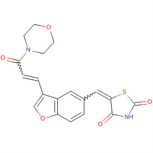 Morpholine,4-[3-[5-[(2,4-dioxo-5-thiazolidinylidene)methyl]-3-benzofuranyl]-1-oxo-2-propenyl]-