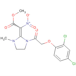 Acetic acid,[1-[(2,4-dichlorophenoxy)acetyl]-3-methyl-2-imidazolidinylidene]nitro-,methyl ester