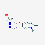 4-[(4-Fluoro-2-methyl-1H-indol-5-yl)oxy]-5-methylpyrrolo[2,1-f][1,2,4]triazin-6-ol