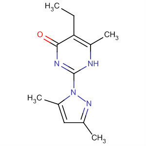 4(1H)-Pyrimidinone, 2-(3,5-dimethyl-1H-pyrazol-1-yl)-5-ethyl-6-methyl-