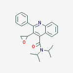 4-Quinolinecarboxamide, N,N-bis(1-methylethyl)-3-oxiranyl-2-phenyl-