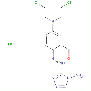 Benzaldehyde, 4-[bis(2-chloroethyl)amino]-,(4-amino-4H-1,2,4-triazol-3-yl)hydrazone, hydrochloride