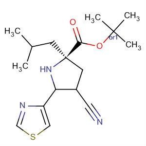 D-Proline, 4-cyano-2-(2-methylpropyl)-5-(4-thiazolyl)-, 1,1-dimethylethylester, (4R,5S)-rel-