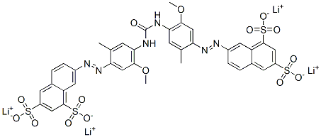 tetralithium 7,7-[carbonylbis[imino(5-methoxy-2-methyl-4,1-phenylene)azo]]bis(naphthalene-1,3-disulphonate)