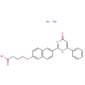 Butanoic acid,4-[[6-(1,4-dihydro-4-oxo-6-phenyl-2-pyrimidinyl)-2-naphthalenyl]oxy]-,disodium salt