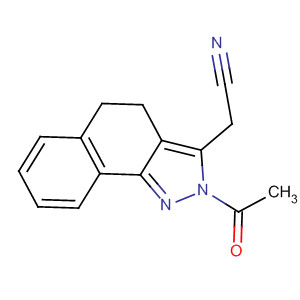 2H-Benz[g]indazole-3-acetonitrile, 2-acetyl-4,5-dihydro-