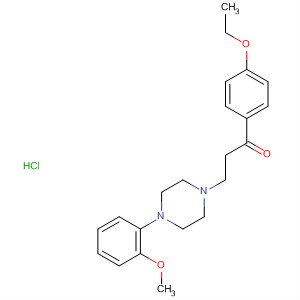 1-Propanone,1-(4-ethoxyphenyl)-3-[4-(2-methoxyphenyl)-1-piperazinyl]-,monohydrochloride
