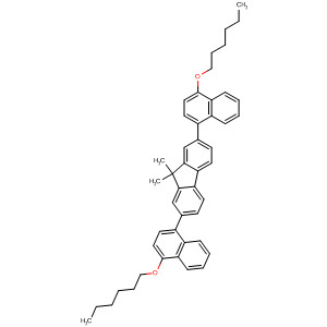 9H-Fluorene, 2,7-bis[4-(hexyloxy)-1-naphthalenyl]-9,9-dimethyl-