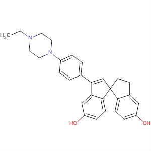 1,1'-Spirobi[1H-indene]-5,5'-diol,3'-[4-(4-ethyl-1-piperazinyl)phenyl]-2,3-dihydro-