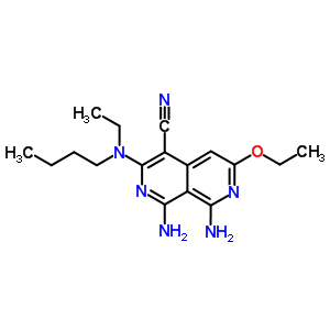 1,8-diamino-3-[butyl(ethyl)amino]-6-ethoxy-2,7-naphthyridine-4-carbonitrile