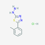 2-hydrazino-5-(2-methylphenyl)-1,3,4-thiadiazole hydrochloride
