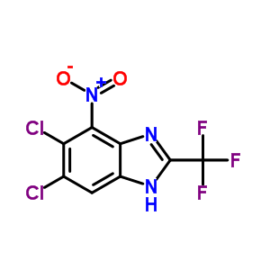 5,6-dichloro-4-nitro-2-(trifluoromethyl)-1H-benzimidazole