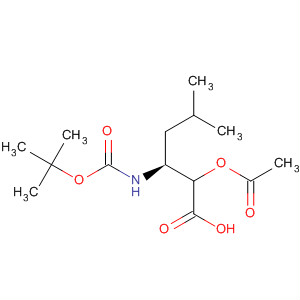 Hexanoic acid,2-(acetyloxy)-3-[[(1,1-dimethylethoxy)carbonyl]amino]-5-methyl-, (3S)-