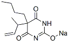 5-Butyl-5-(1-methyl-2-propenyl)-2-sodiooxy-4,6(1H,5H)-pyrimidinedione