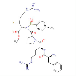 L-Arginine,3-fluoro-N-[(4-methylphenyl)sulfonyl]-L-phenylalanyl-L-arginyl-L-prolyl-,methyl ester