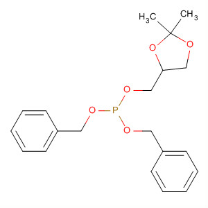 Phosphorous acid, (2,2-dimethyl-1,3-dioxolan-4-yl)methylbis(phenylmethyl) ester