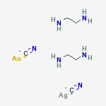 bis(ethylenediamine-N,N')silver(1+) bis(cyano-C)aurate(1-)