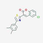 6-chloro-3-[4-(3,4-dimethylphenyl)-1,3-thiazol-2-yl]-2H-chromen-2-one