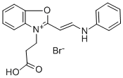 2-(2-ANILINOVINYL)-3-(2-CARBOXYETHYL)BENZOXAZOLIUM BROMIDE