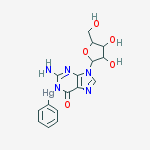 [2-amino-9-[3,4-dihydroxy-5-(hydroxymethyl)oxolan-2-yl]-6-oxopurin-1-yl]-phenylmercury