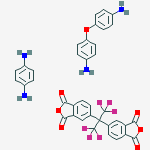 1,3-Isobenzofurandione, 5,5-(2,2,2-trifluoro-1-(trifluoromethyl)ethylidene)bis-, polymer with 1,4-benzenediamine and 4,4-oxybis(benzenamine)