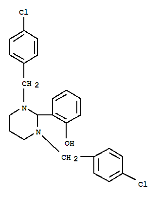 2-[1,3-bis(4-chlorobenzyl)hexahydropyrimidin-2-yl]phenol