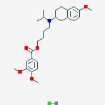 4-[(6-methoxy-1,2,3,4-tetrahydronaphthalen-2-yl)(1-methylethyl)amino]butyl 3,4-dimethoxybenzoate hydrochloride