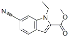 1H-Indole-2-carboxylicacid, 6-cyano-1-ethyl-, methyl ester