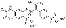 disodium 6-amino-5-[[5-[(2-bromo-1-oxoallyl)amino]-2-sulphonatophenyl]azo]naphthalene-2-sulphonate