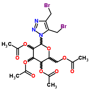 [3,4,5-triacetyloxy-6-[4,5-bis(bromomethyl)triazol-1-yl]oxan-2-yl]methyl Acetate