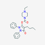 (4-butyl-5-oxo-1,2-diphenylpyrazol-3-yl) 4-ethylpiperazine-1-carboxylate