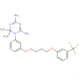 1,3,5-Triazine-2,4-diamine,1,6-dihydro-6,6-dimethyl-1-[3-[4-[3-(trifluoromethyl)phenoxy]butoxy]phenyl]-