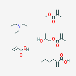2-Propenoic acid, 2-methyl-, methyl ester, polymer with butyl 2-propenoate, 1,2-propanediol mono(2-methyl-2-propenoate) and 2-propenoic acid, compd. with N,N-diethylethanamine