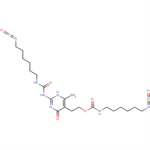 Carbamic acid, (6-isocyanatohexyl)-,2-[1,4-dihydro-2-[[[(6-isocyanatohexyl)amino]carbonyl]amino]-6-methyl-4-oxo-5-pyrimidinyl]ethyl ester