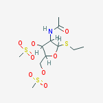ethyl 2-(acetylamino)-2-deoxy-3,5-bis-O-(methylsulfonyl)-1-thiopentofuranoside