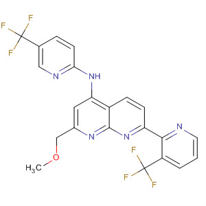 1,8-Naphthyridin-4-amine,2-(methoxymethyl)-7-[3-(trifluoromethyl)-2-pyridinyl]-N-[5-(trifluoromethyl)-2-pyridinyl]-