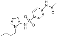 Acetamide, N-(4-(((1-butyl-1H-imidazol-2-yl)amino)sulfonyl)phenyl)-