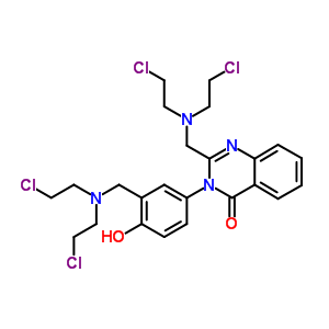 2-[bis(2-chloroethyl)aminomethyl]-3-[3-[bis(2-chloroethyl)aminomethyl]-4-hydroxyphenyl]quinazolin-4-one