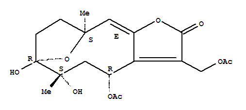 7,10-Epoxycyclodeca(b)furan-2(4H)-one, 4-(acetyloxy)-3-((acetyloxy)methyl)-5,6,7,8,9,10-hexahydro-6,7-dihydroxy-6,10-dimethyl-, (4R,6S,7S,10R,11E)-