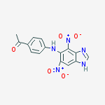 1-{4-[(4,6-dinitro-1H-benzimidazol-5-yl)amino]phenyl}ethanone