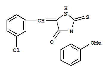 4-Imidazolidinone,5-[(3-chlorophenyl)methylene]-3-(2-methoxyphenyl)-2-thioxo-